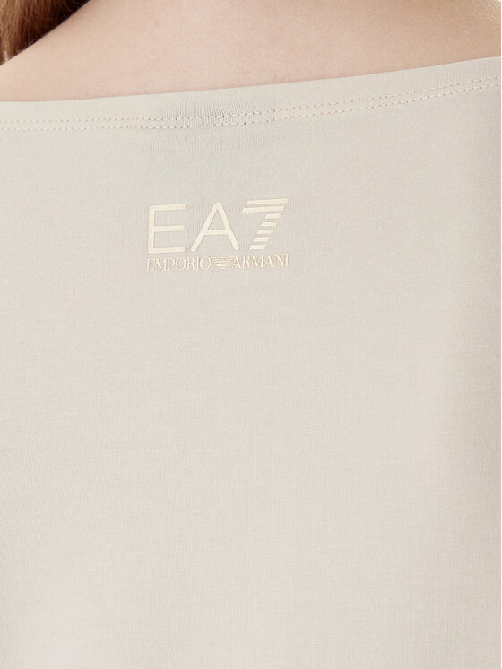 EA7 Emporio Armani EA7 Emporio Armani T-Shirt 7W000978 AF10373 U1088 Beżowy Regular Fit