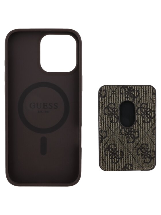 Guess Guess Etui na telefon Apple iPhone 16 Pro Max Brązowy