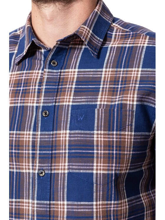 Wrangler Wrangler Camicia LS 1 PKT Bianco Regular Fit