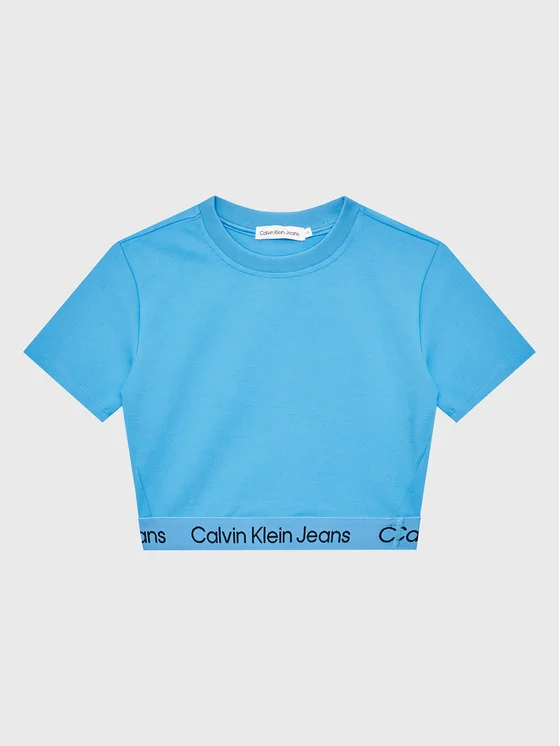 Calvin Klein Jeans T-shirt Logo Tape IG0IG01948 Blu Regular Fit