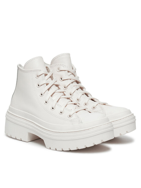 Converse Converse Ghete Chuck Taylor All Star Lugged Heel Leather Platform A10370C Alb