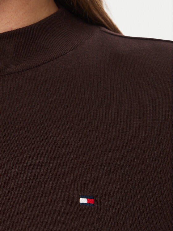 Tommy Hilfiger Tommy Hilfiger Μπλουζάκι Cody WW0WW47307 Σκούρο καφέ Slim Fit