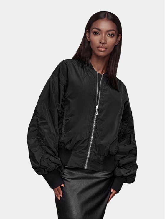 MADE BY SOCIETY MADE BY SOCIETY Kurtka anorak LINEAR BREACH Jacket - J27163 Czarny Basic Fit