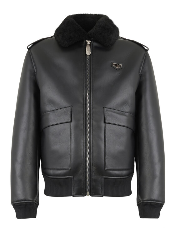 PHILIPP PLEIN PHILIPP PLEIN Giubbotto piumino 28618 Nero Regular Fit