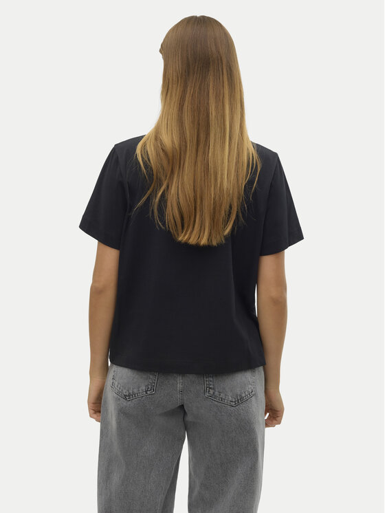 Vero Moda Vero Moda Marškinėliai Fea 10321312 Juoda Loose Fit