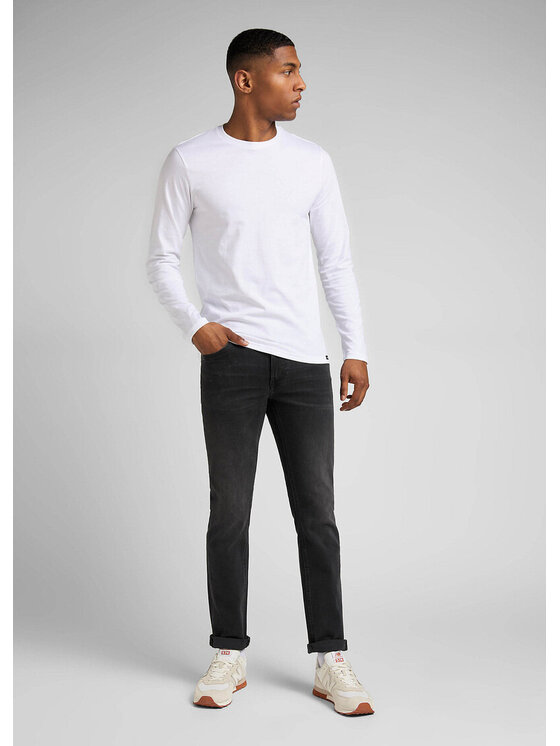 Lee Lee Jeansy DAREN ZIP FLY Czarny Regular Fit