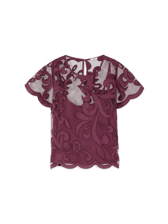 Oltre Oltre Blusa 2046J000811N022 Viola Boxy Fit