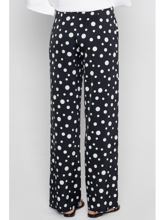 Deni Cler Milano Deni Cler Milano Spodnie materiałowe W-DC-5209-D2-D4-96-1 Czarny Loose Leg