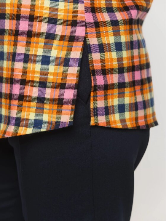 Willsoor Willsoor Koszula 61483 Pomarańczowy Regular Fit