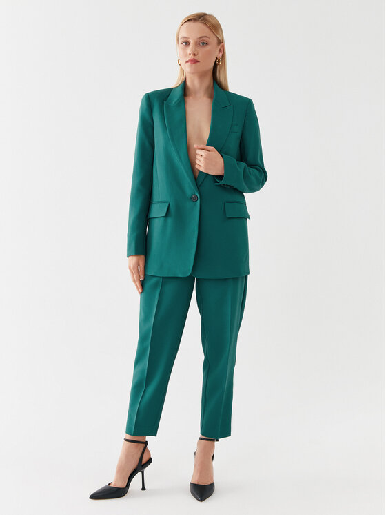 Bruuns Bazaar Bruuns Bazaar Παντελόνι υφασμάτινο Cindy BBW2393 Πράσινο Loose Fit