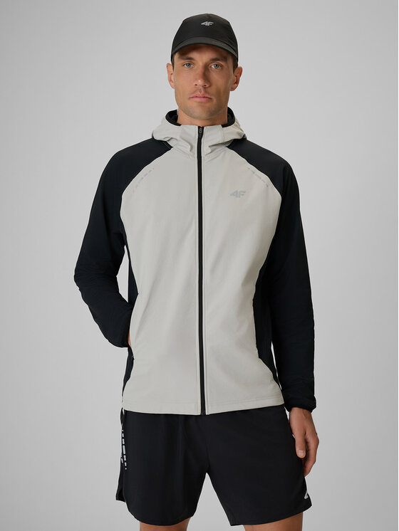 4F 4F Bluza techniczna FLOW MOTION Czarny Regular Fit