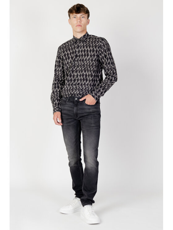 Antony Morato Antony Morato Πουκάμισο LIVERPOOL Μαύρο Long Fit