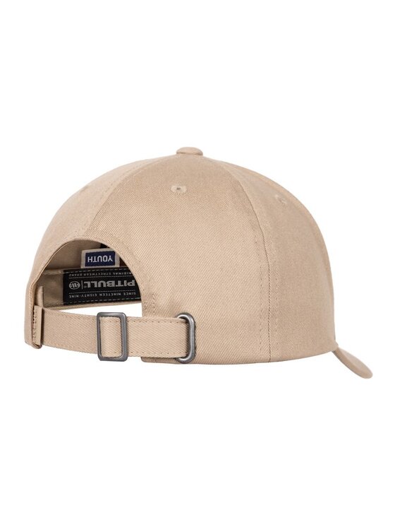 PITBULL PITBULL Czapka z daszkiem Czapka Snapback Youth Small logo uniwersalny Beżowy
