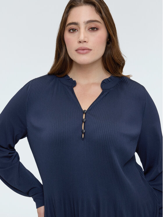 Fiorella Rubino Fiorella Rubino Bluzka G03VL008897N034 Niebieski A-Line Fit