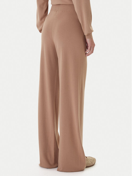 Kontatto Kontatto Pantaloni in maglia 3M0803C Beige Regular Fit