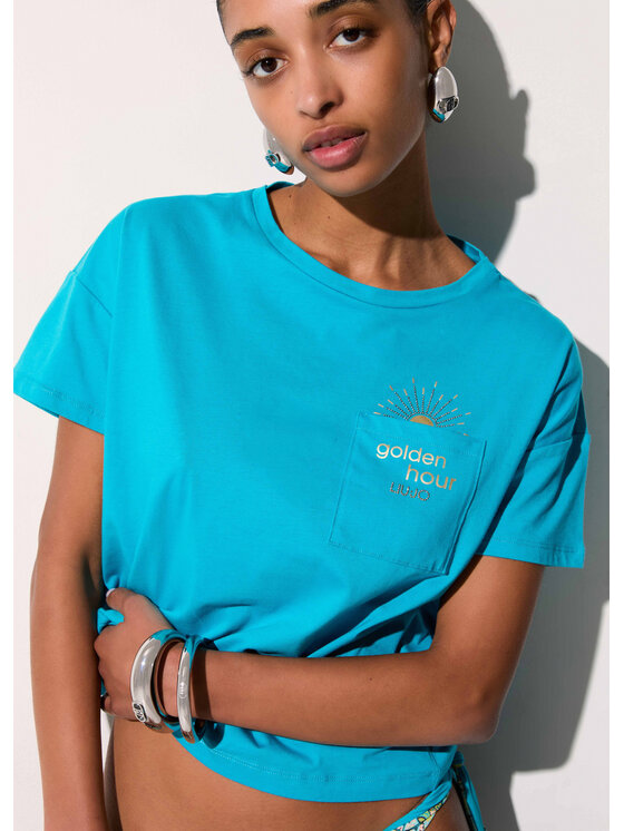 Liu Jo Liu Jo T-shirt VA6161JS923P9775 Turchese