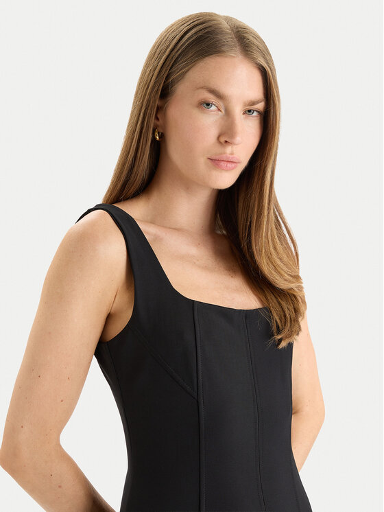 Rinascimento Rinascimento Kokteilinė suknelė CFC0125541003 Juoda Slim Fit