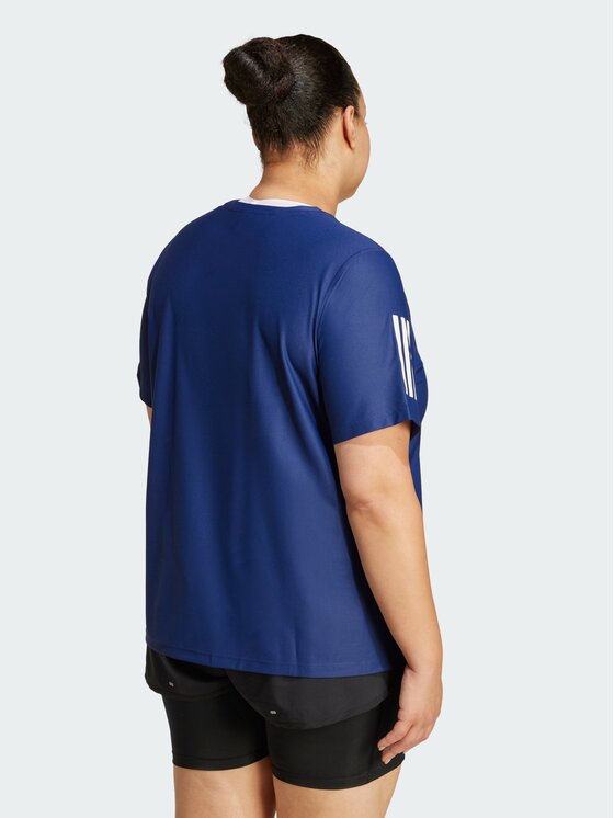 adidas adidas Koszulka techniczna Own The Run Tee (Plus Size) Błękitny Regular Fit