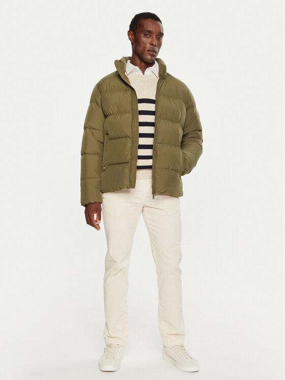 Tommy Hilfiger Tommy Hilfiger Geacă din puf MW0MW36666 Kaki Regular Fit