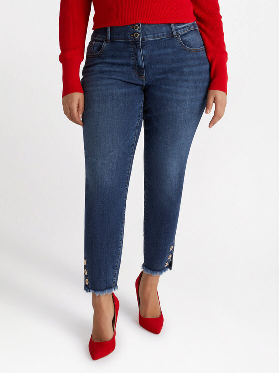 Fiorella Rubino Fiorella Rubino Jeansy P558T004713N024 Niebieski Skin Fit