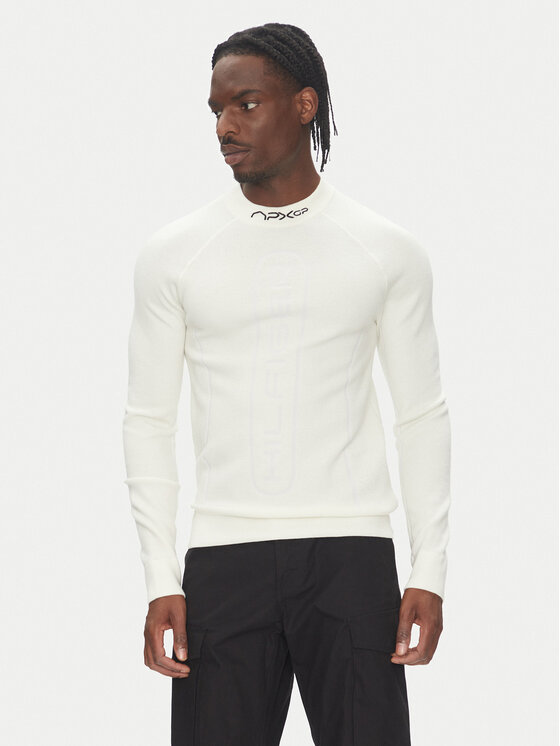 Tommy Hilfiger Tommy Hilfiger S dlouhým rukávem F1 Movie MW0MW41383 Bílá Slim Fit