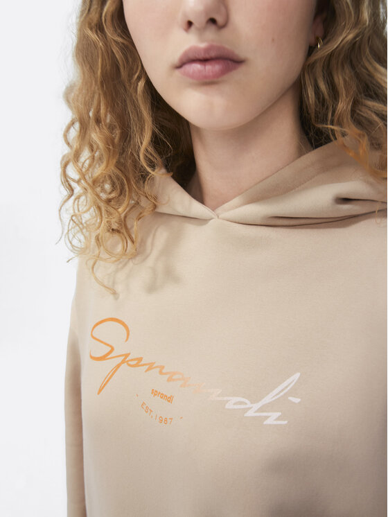 Sprandi Sprandi Strickkleid SP22-SUD011 Beige Relaxed Fit