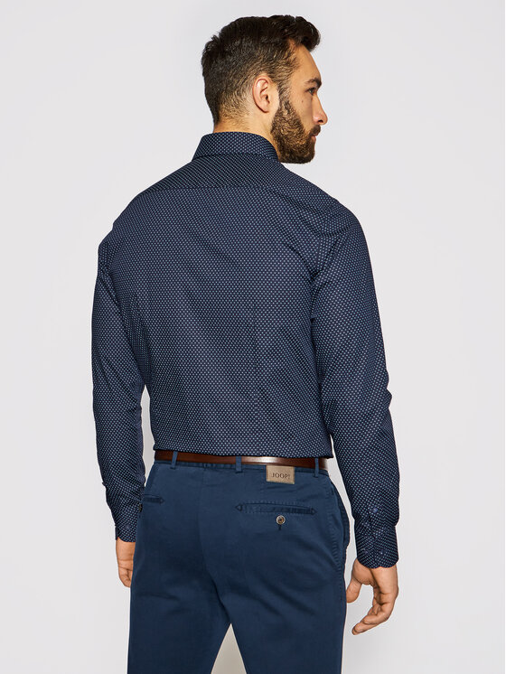 Tommy Hilfiger Tailored Tommy Hilfiger Tailored Srajca Dot Print MW0MW16505 Mornarsko modra Slim Fit