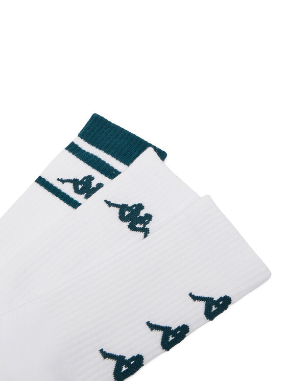 Kappa Kappa Skarpety długie CEO_KR_SUPERT_SS26(3-PACK) Biały