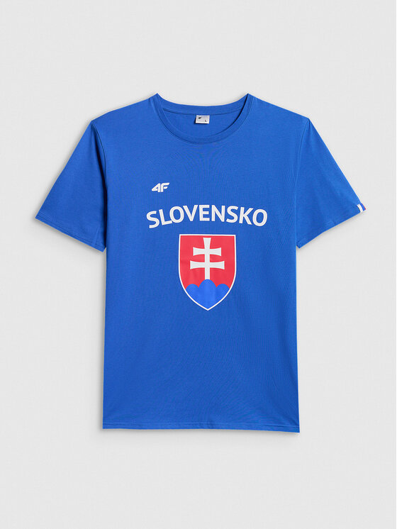 4F 4F T-Shirt TEAMWEAR Niebieski Regular Fit