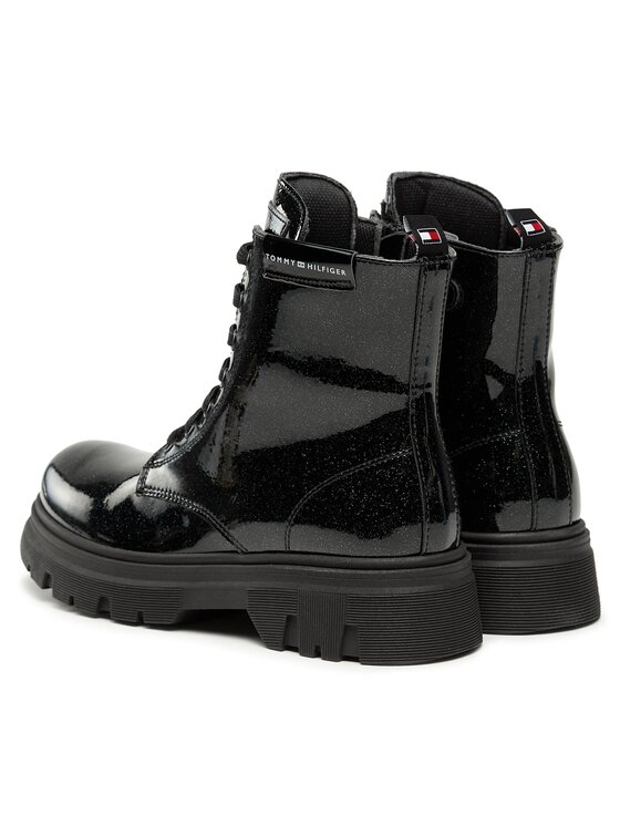 Tommy Hilfiger Tommy Hilfiger Zimski škornji T4A5-33041-1237999 S Črna