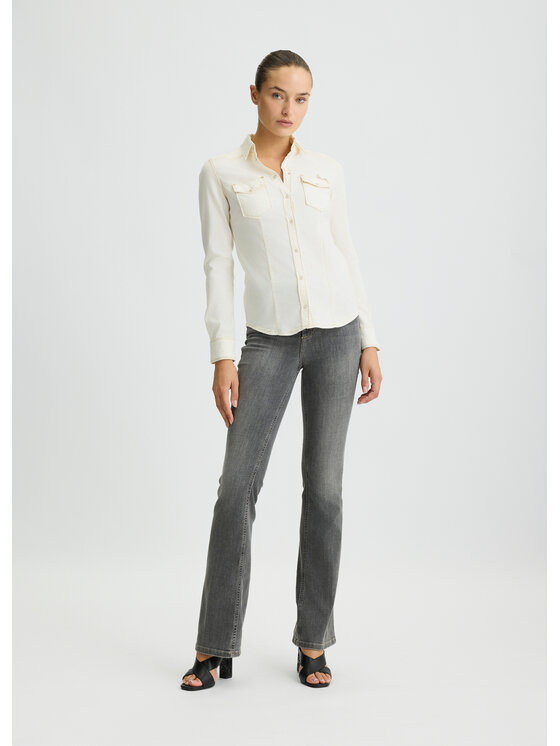 Liu Jo Liu Jo camicia di jeans UXX046D405110701 Bianco Regular Fit