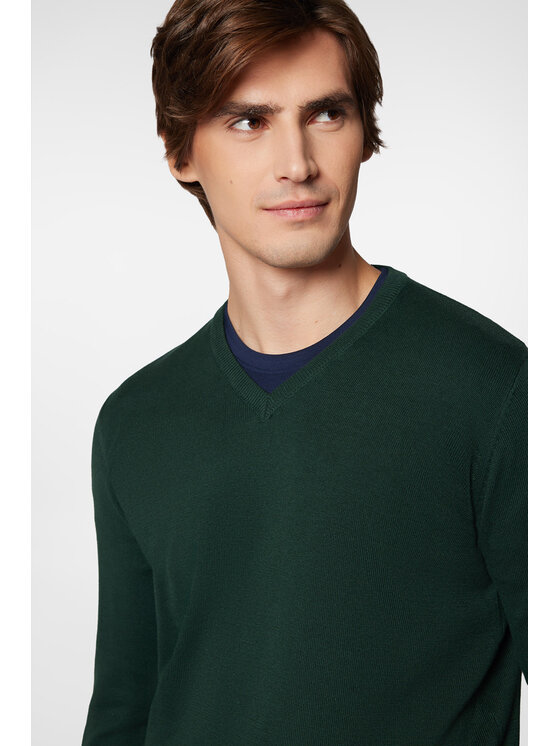 Próchnik Próchnik Sweter PM7 SW073224000003 Zielony Regular Fit