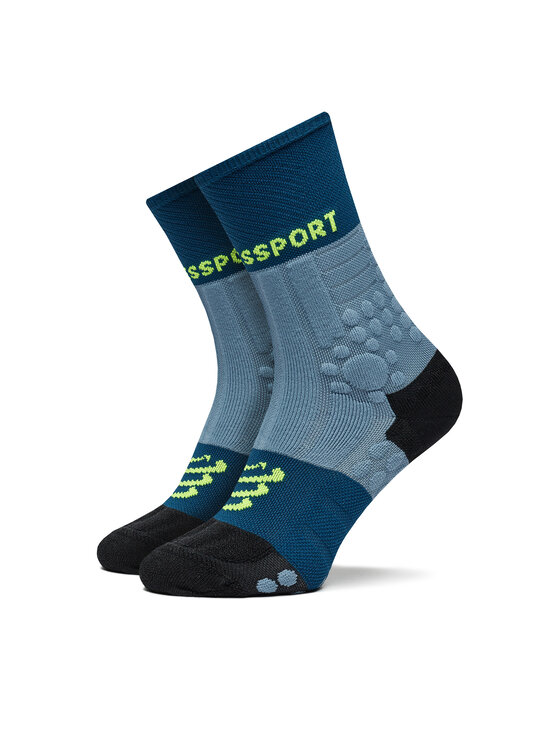 Compressport Ponožky Vysoké Unisex Pro Racing Socks Winter Trail SCRU2045 Modrá