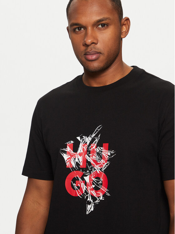 HUGO HUGO T-Shirt Racing Bulls 50523839 Czarny Regular Fit