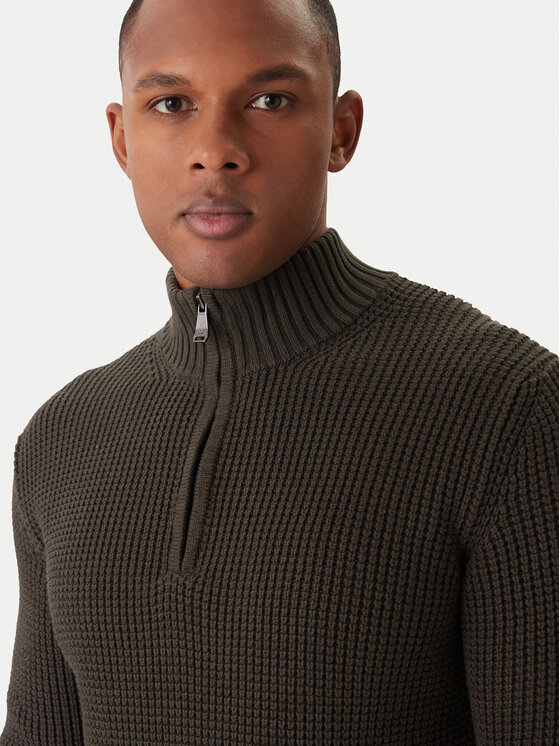 JOOP! Jeans JOOP! Jeans Sweter Henrios 30047663 Zielony Modern Fit