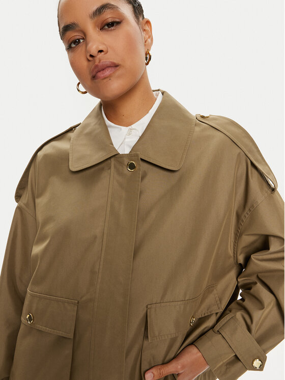 PINKO Pinko Kurtka przejściowa Polidora 103150 A1PR Zielony Regular Fit
