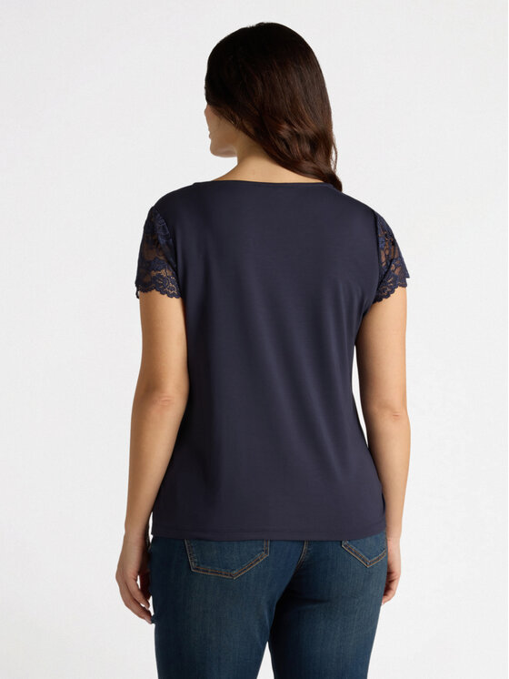 Fiorella Rubino Fiorella Rubino T-Shirt G093L007923N034 Niebieski Regular Fit