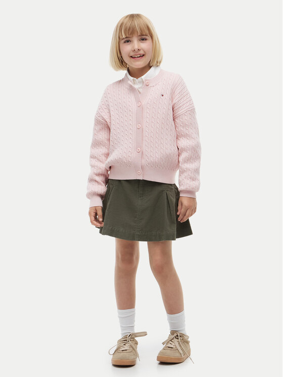 Tommy Hilfiger Tommy Hilfiger Kardigan KG0KG09076 Světle růžová Regular Fit