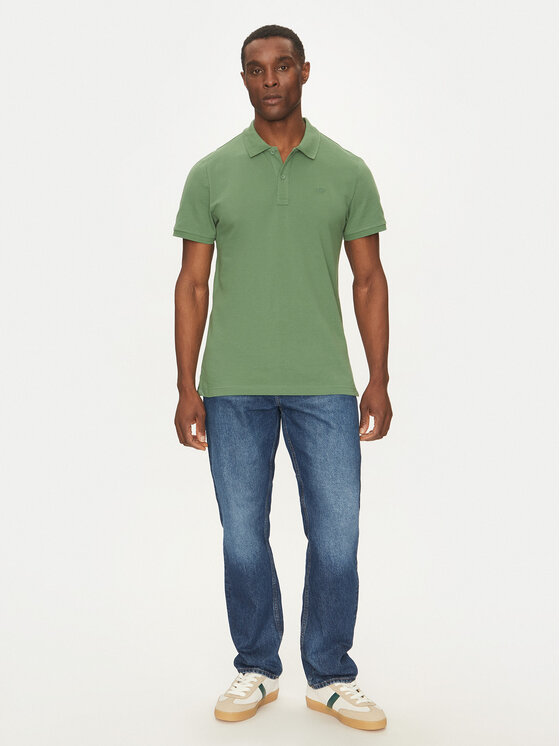 Mustang Mustang Polo majica Pierre 1016295 Zelena Slim Fit