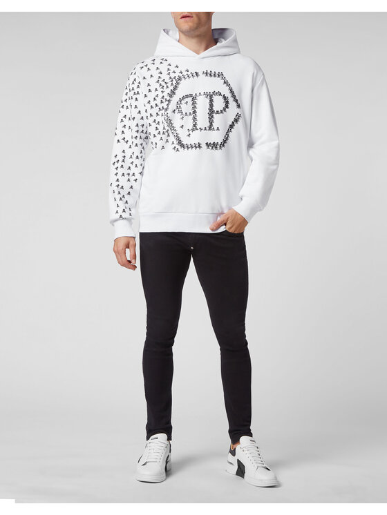 PHILIPP PLEIN PHILIPP PLEIN Felpa 175 Bianco Regular Fit