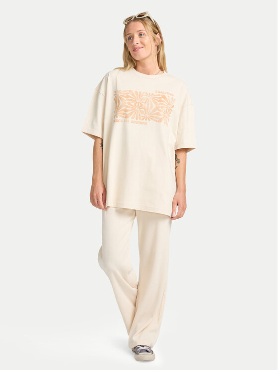Billabong Billabong T-krekls Wander Across EBJZT00483 Bēšs Loose Fit