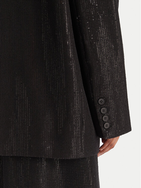 Eleh Eleh Marynarka EFW250252 Czarny Regular Fit