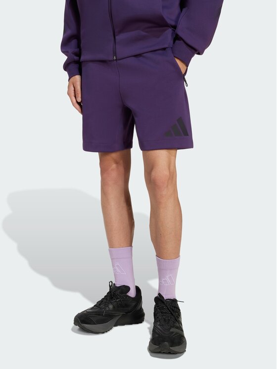 adidas adidas Szorty materiałowe 139547 Fioletowy Regular Fit