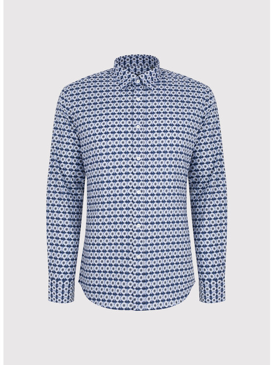 Pako Lorente Pako Lorente Koszula P25WF-1X-042 Granatowy Slim Fit