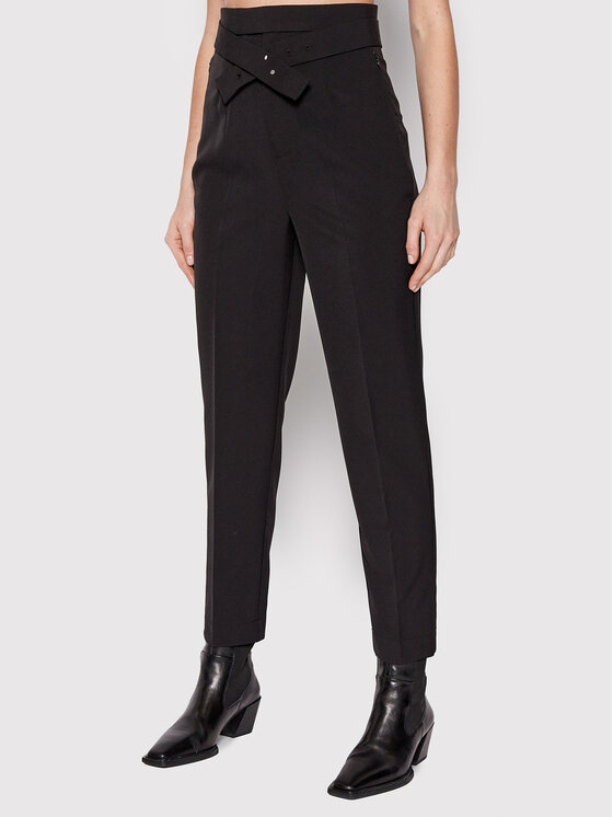 Guess Guess Stoffhose Martina W2RB08 WB4H2 Schwarz Regular Fit