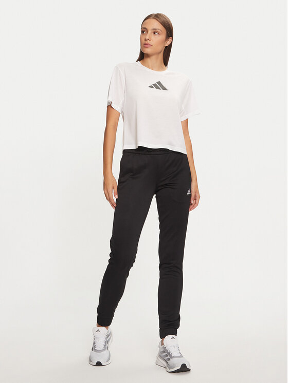 adidas adidas Technisches T-Shirt Train Essentials Big Logo JG8615 Weiß Regular Fit