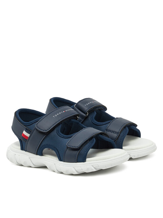 Tommy Hilfiger Tommy Hilfiger Sandali Velcro Sandal T1B2-33898-1591 S Mornarsko modra