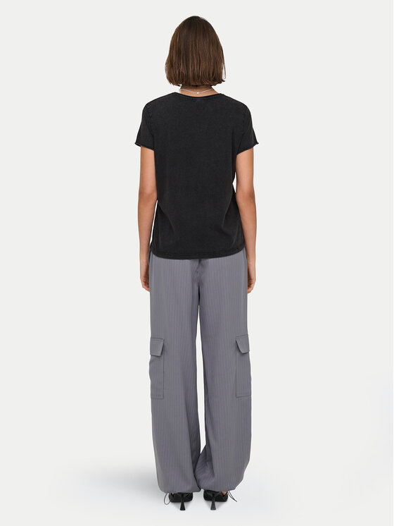 ONLY ONLY Marškinėliai Lucy 15336965 Juoda Regular Fit