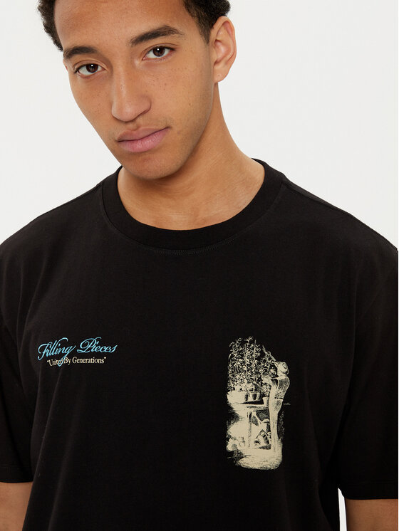 Filling Pieces Filling Pieces T-Shirt Unisex Gardener 7449985 Czarny Regular Fit