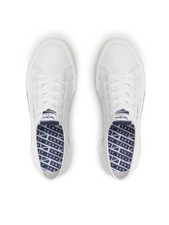 Pepe Jeans Pepe Jeans Πάνινα παπούτσια Brady W Basic PLS31287 Λευκό